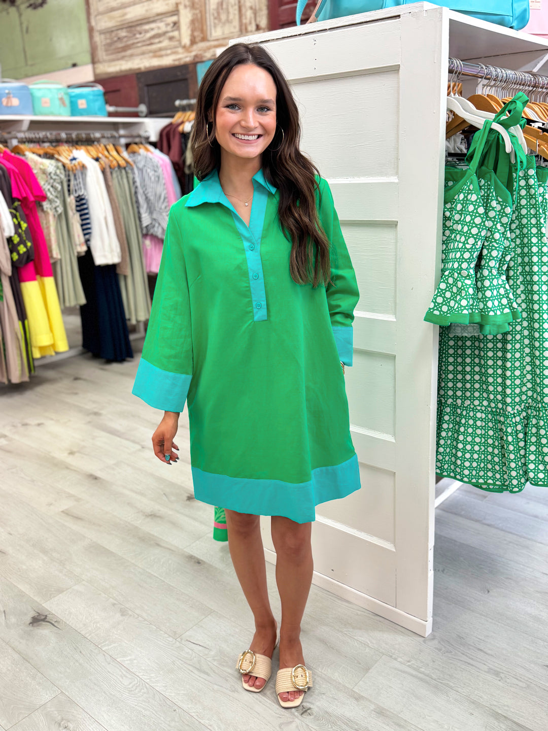 Carrie Dress Short Green