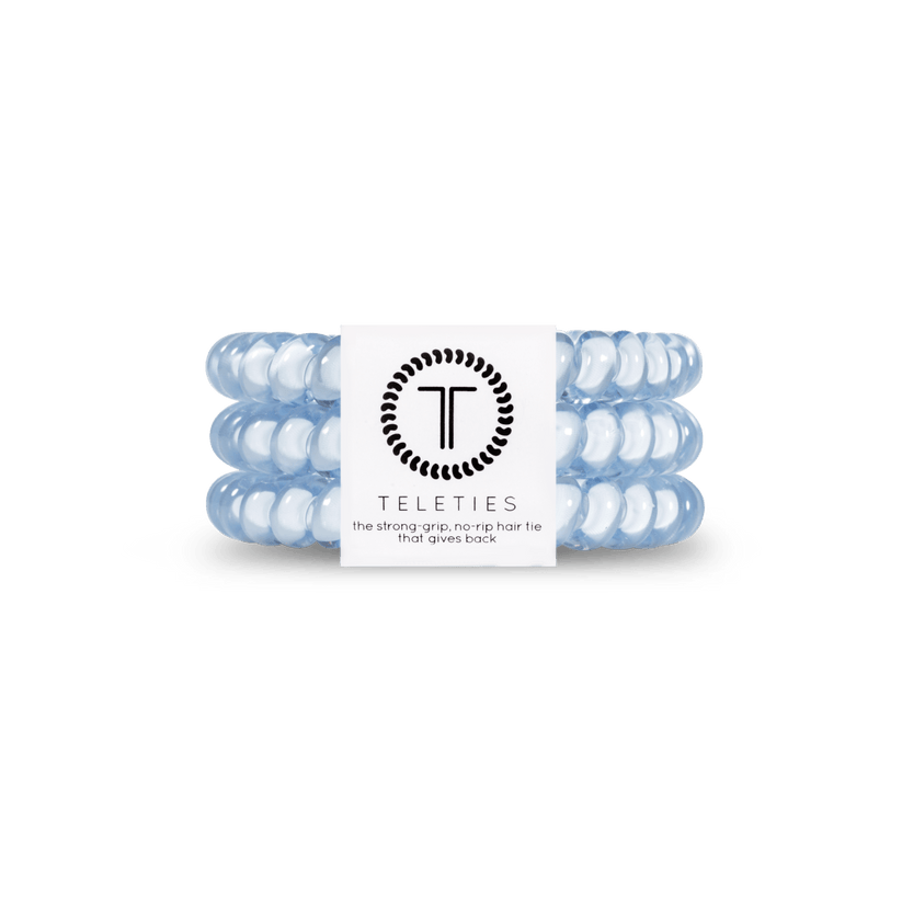 Teleties Washed Denim Small Hair Ties