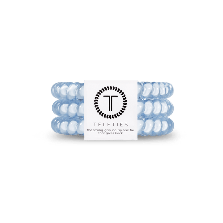 Teleties Washed Denim Small Hair Ties
