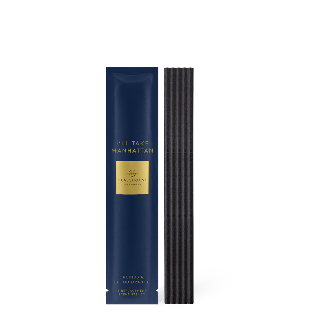 Glasshouse I'll Take Manhattan Replacement Scent Stems
