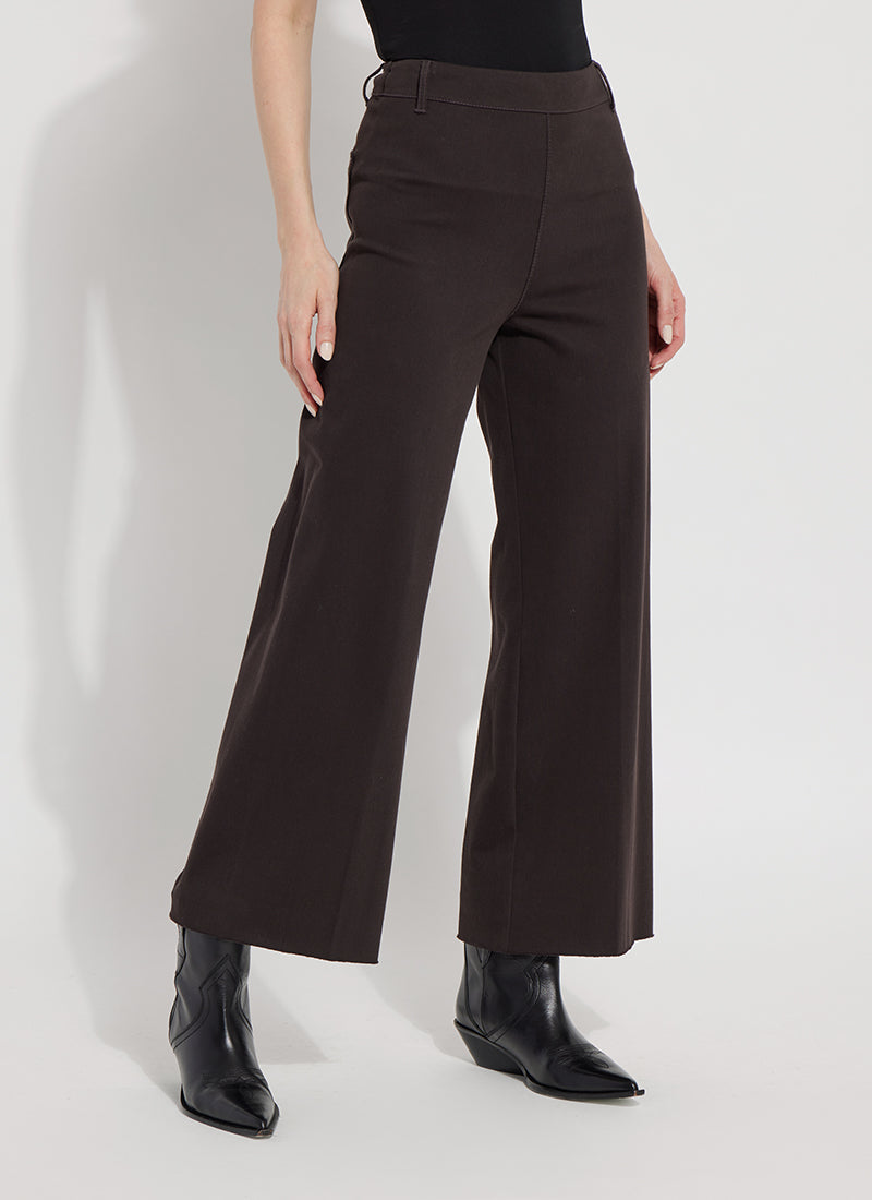 Lysse Erin Hi Waist Wide Leg Denim | Double Espresso