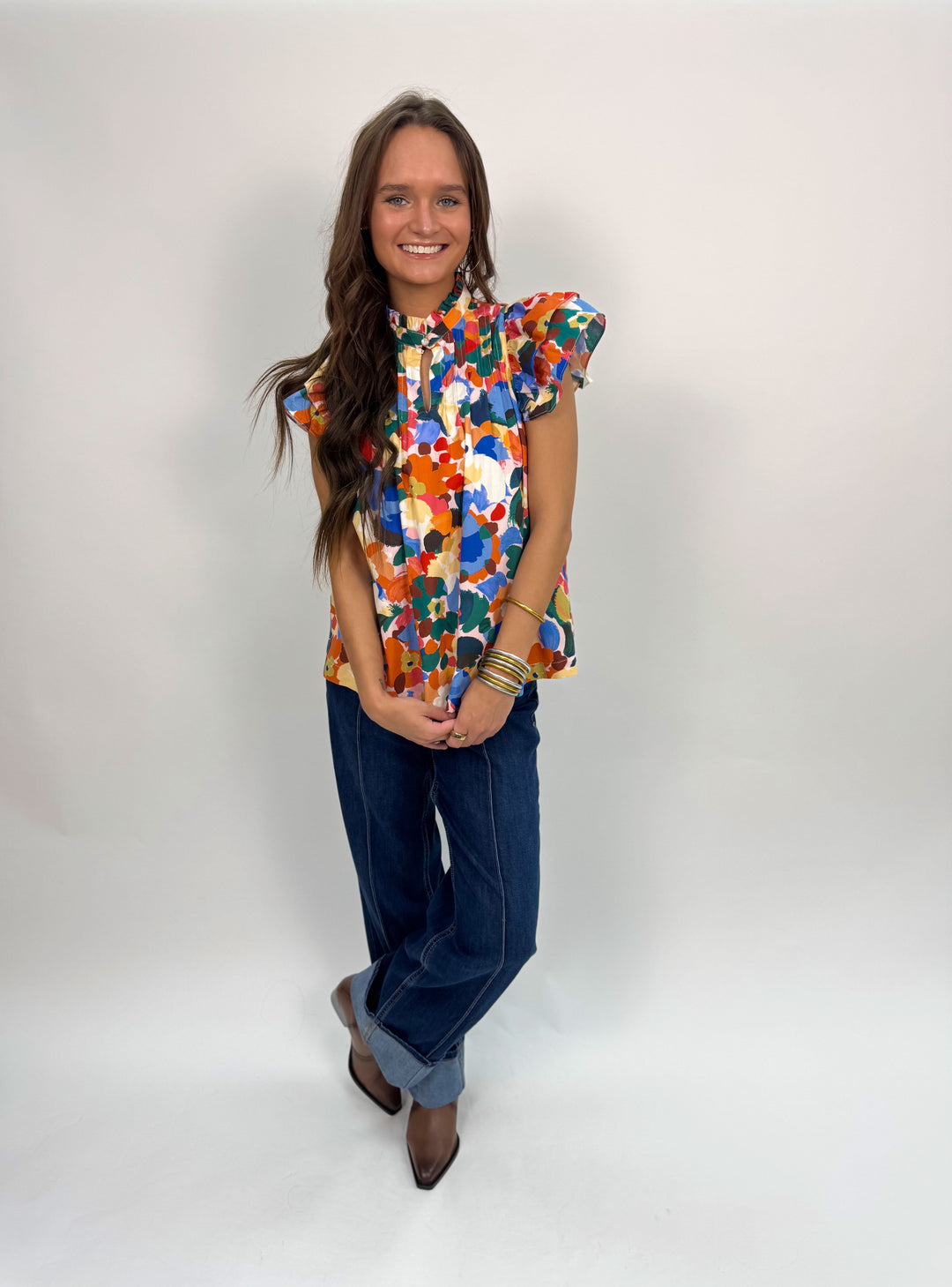 Sara Beth Top / Wildflower Whirl
