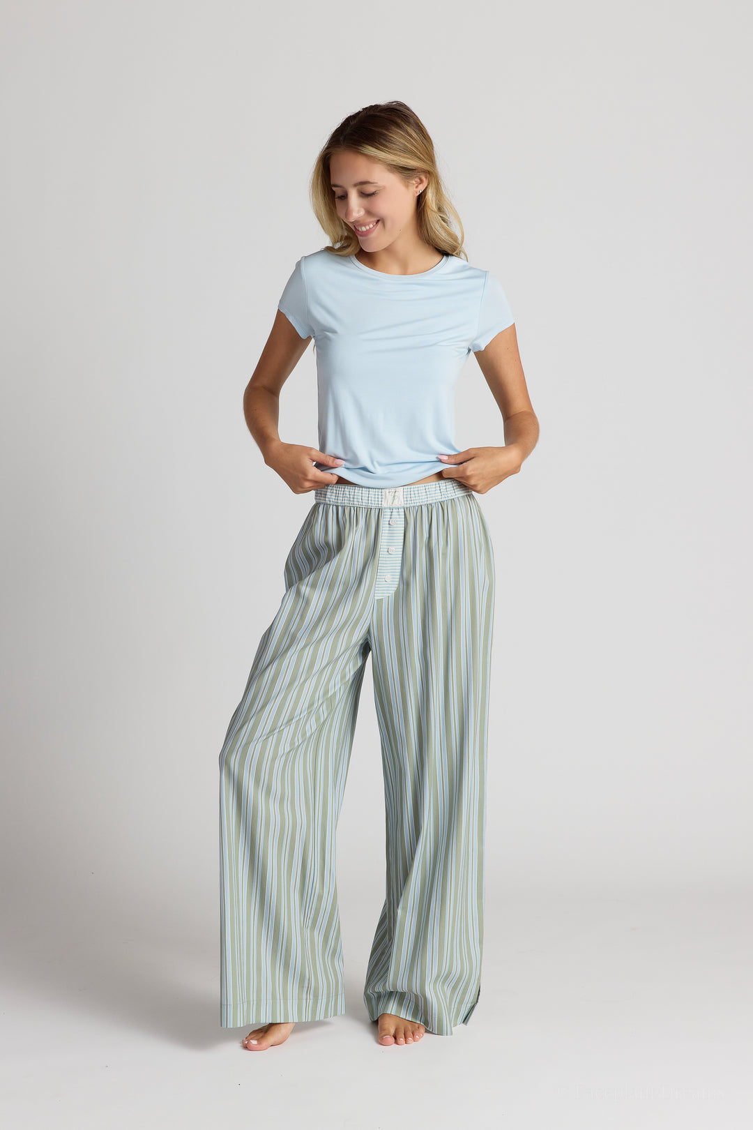 Cotton Printed Pants | Sky and Sage