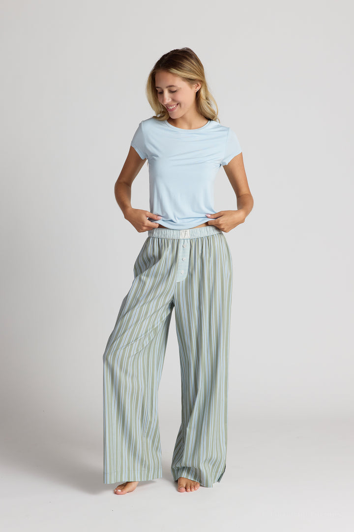 Cotton Printed Pants | Sky and Sage