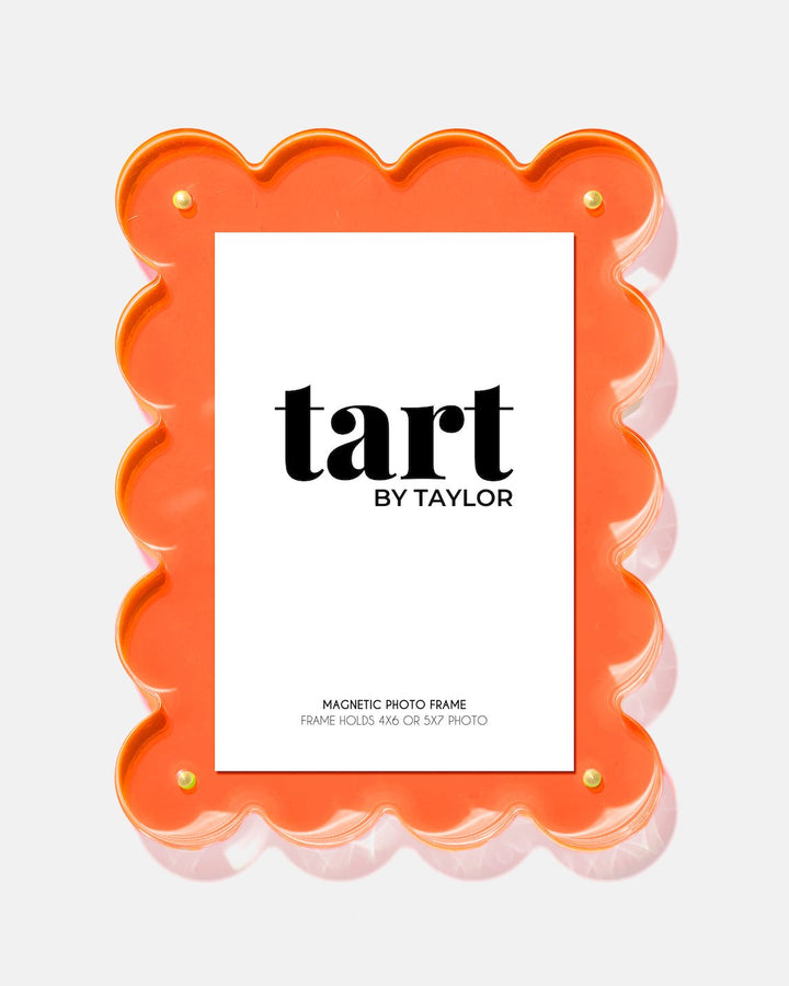 Tart by Taylor Neon Orange Acrylic Frame