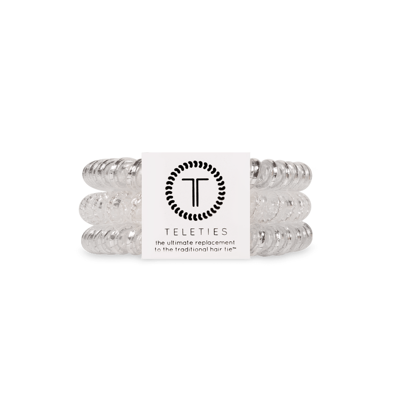 Teleties Silver Slay Small Hair Ties