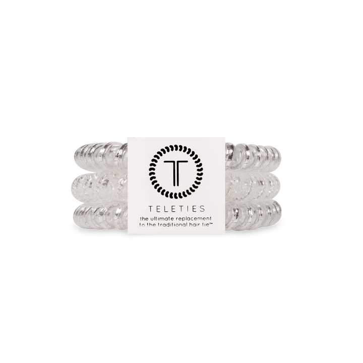 Teleties Silver Slay Small Hair Ties