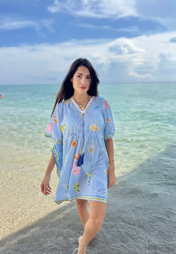Tahiti Caftan | Martini Blue