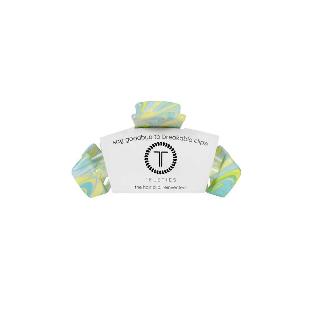 Teleties Classic Small Hair Clip By The Seashore 