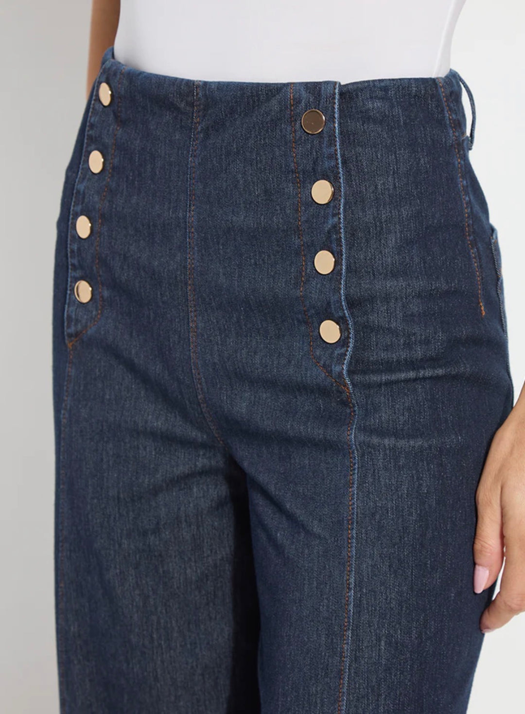 Kaia Wide Leg Denim | Indigo