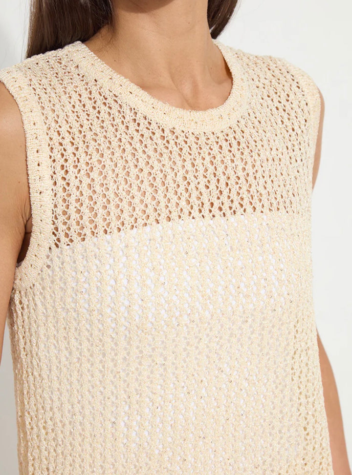 Avery Sequined Knit Shell | Coco Sequins