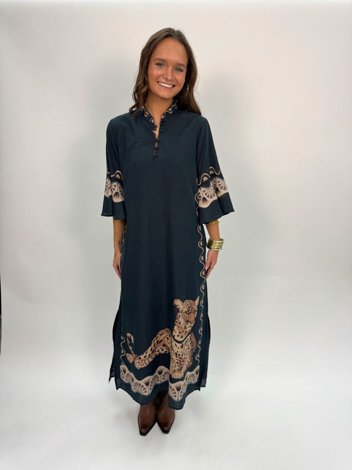 Como Midi Cheetah Black