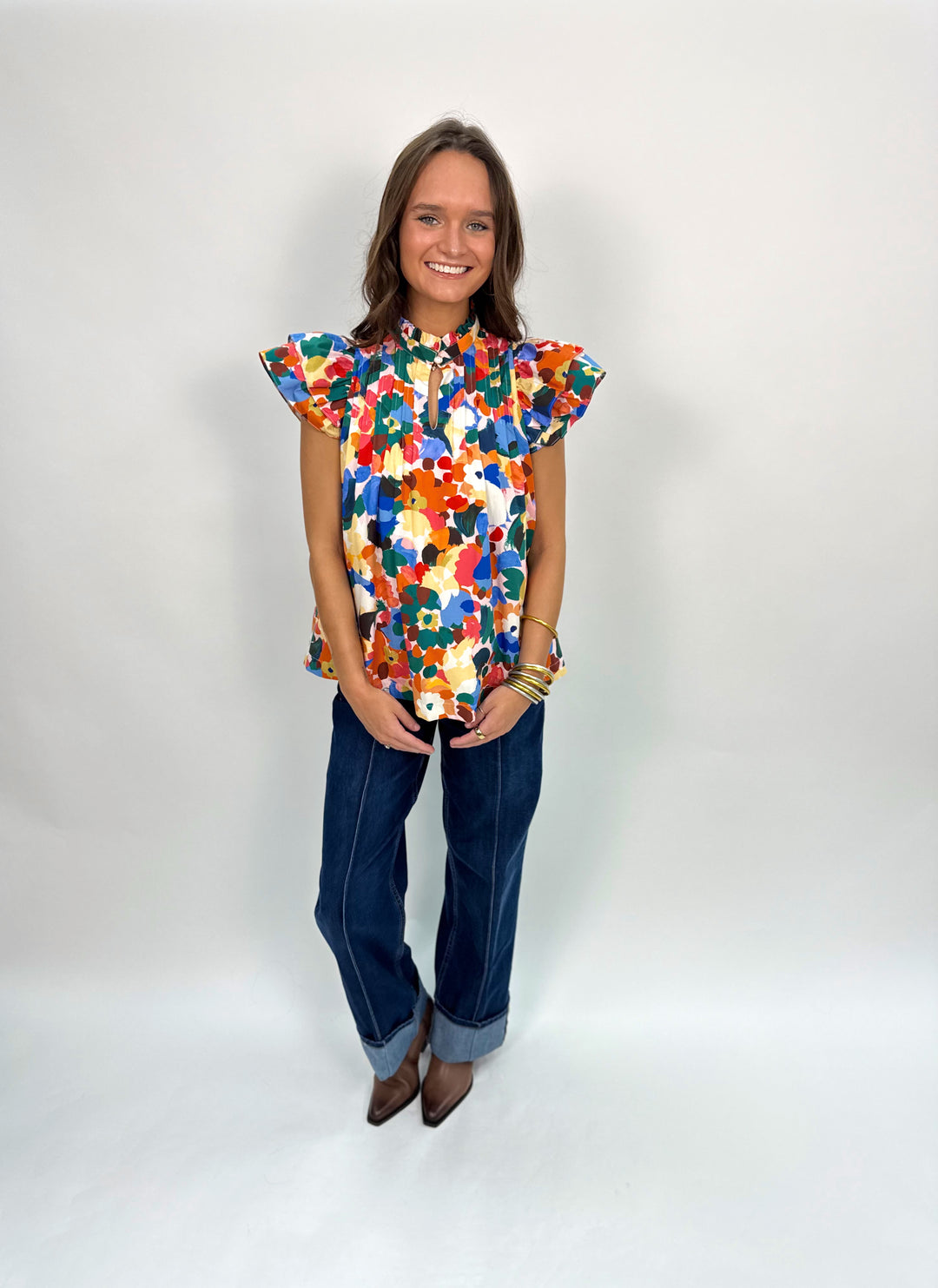 Sara Beth Top / Wildflower Whirl