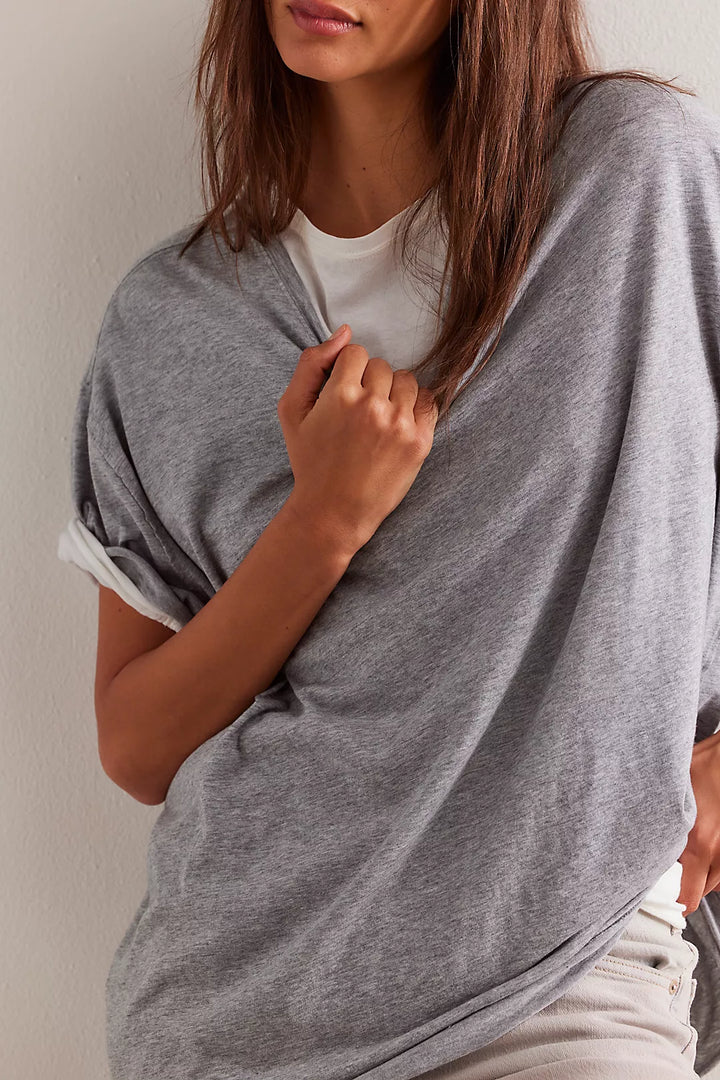 Free People Nina Tee | Heather Grey