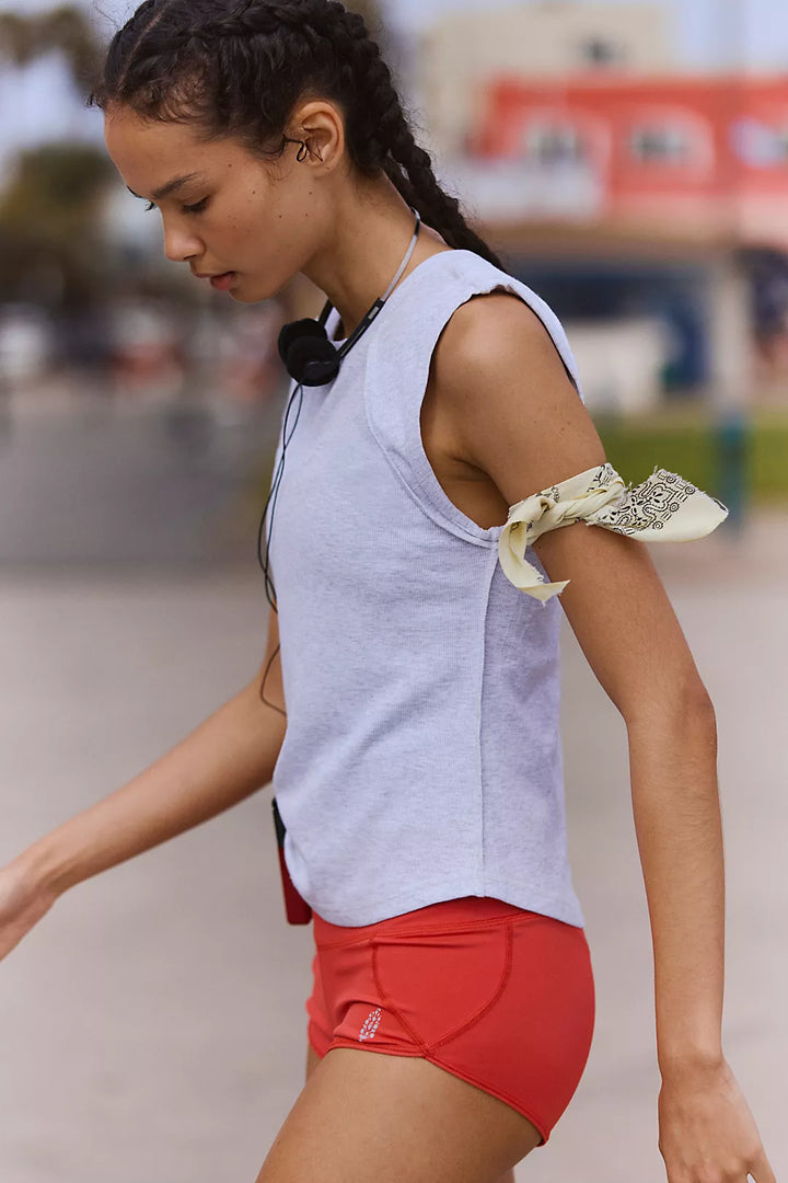 Love My Twist Muscle in White Heather Grey