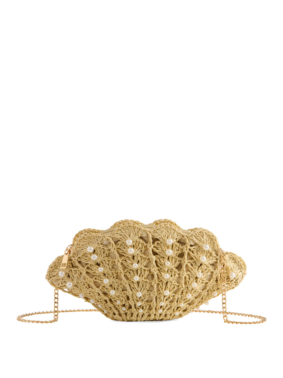 Shell Cross- Body, Natural