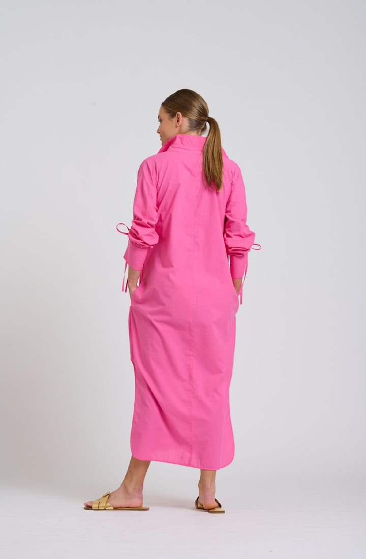 Millie Dress Shirtdress | Hot Pink