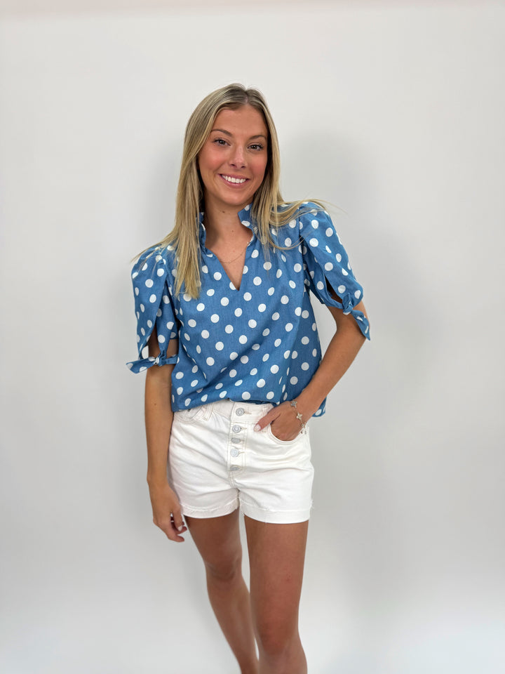 Laura Dotted Top