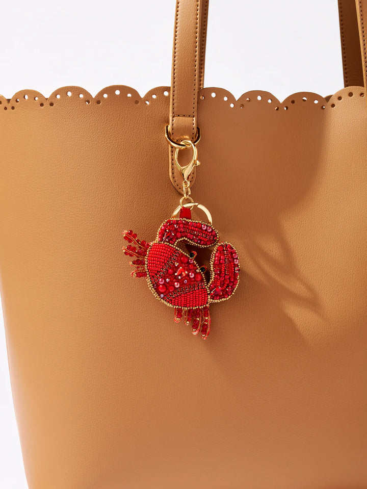 Crab Beaded Keychain