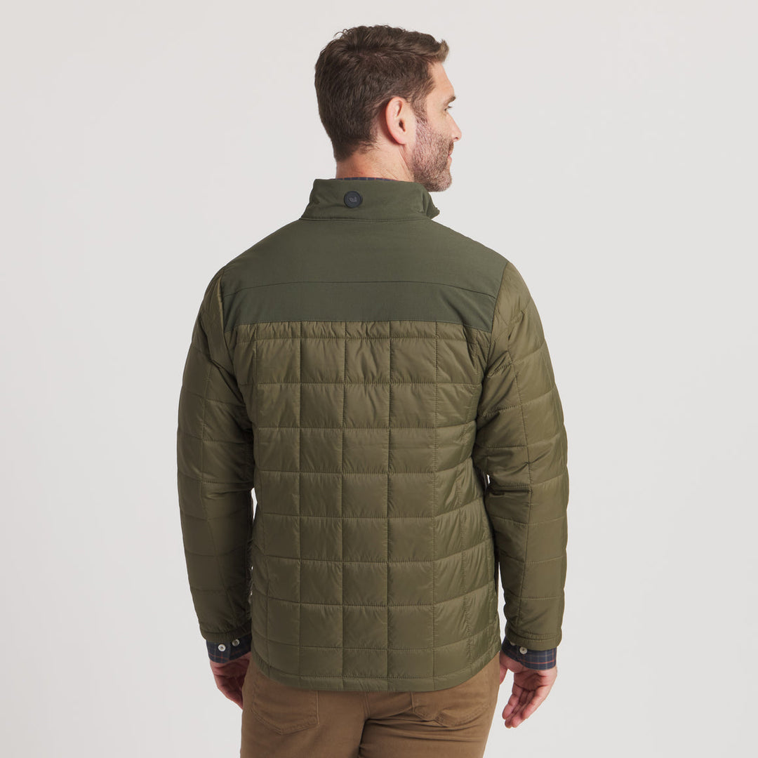 Falcon Hill Quilted Jacket / Dark Olive