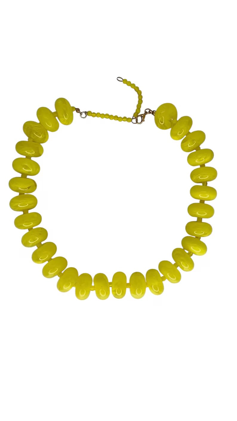 Candy Necklace in Yellow