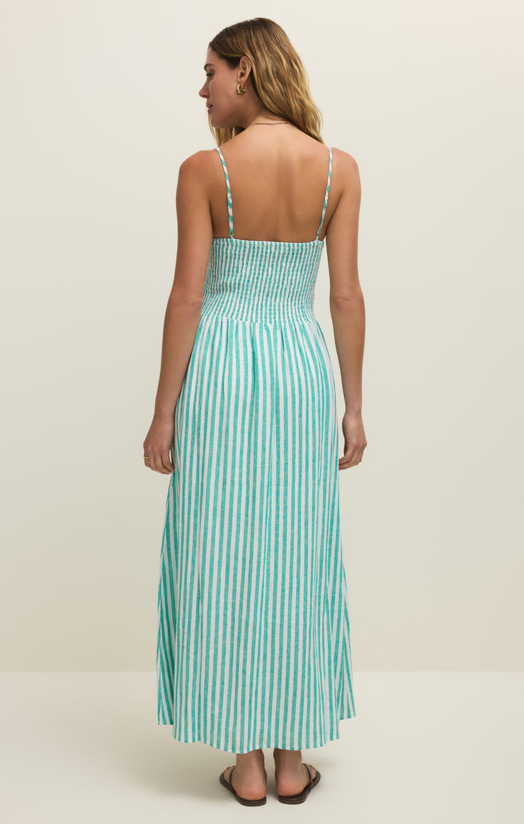 Bayside Striped Midi Dress | La Palma