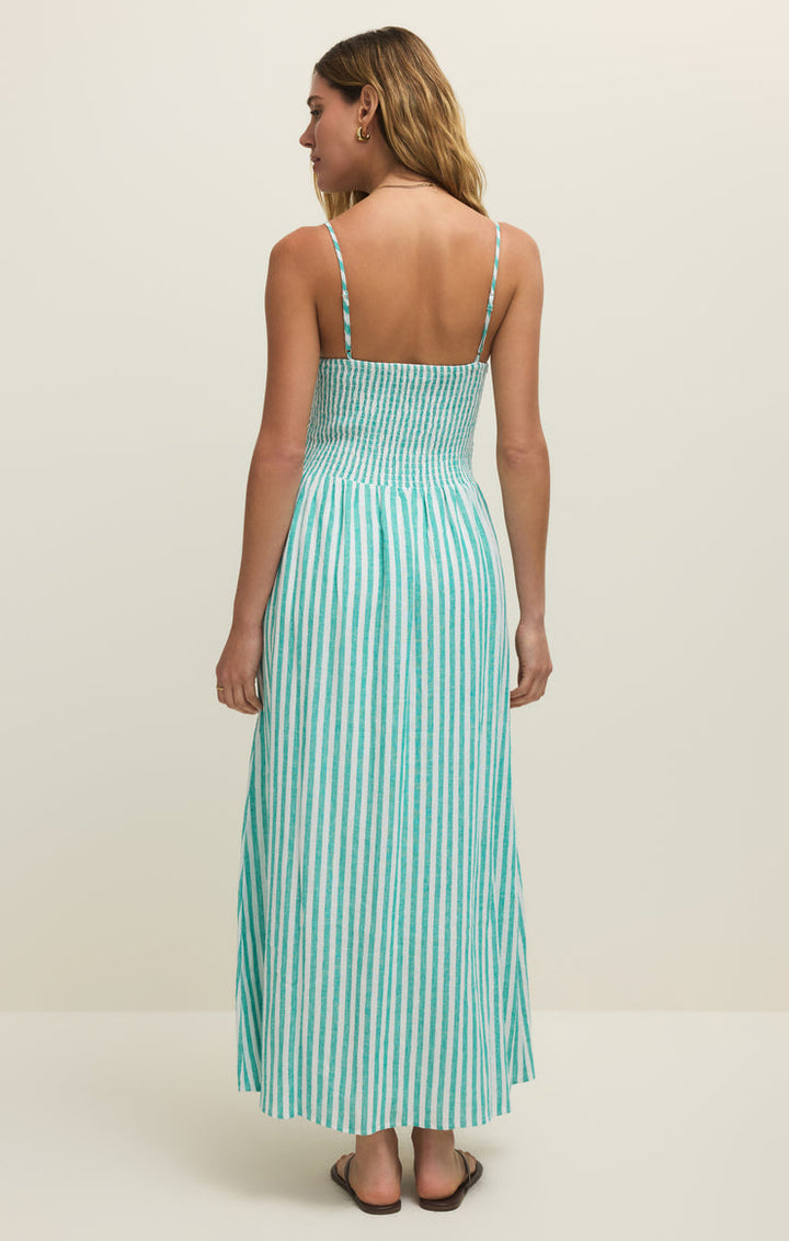 Bayside Striped Midi Dress | La Palma