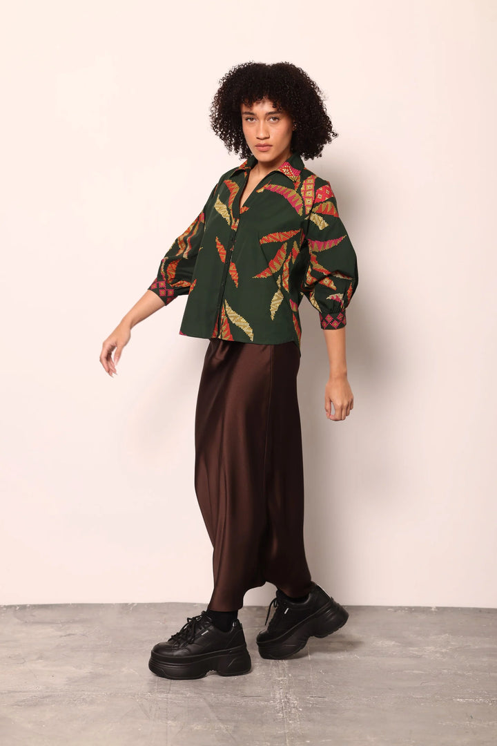Forest Stitch Elsa Top