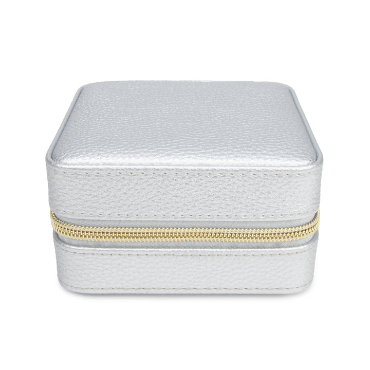 Leah Travel Jewelry Case | Silver