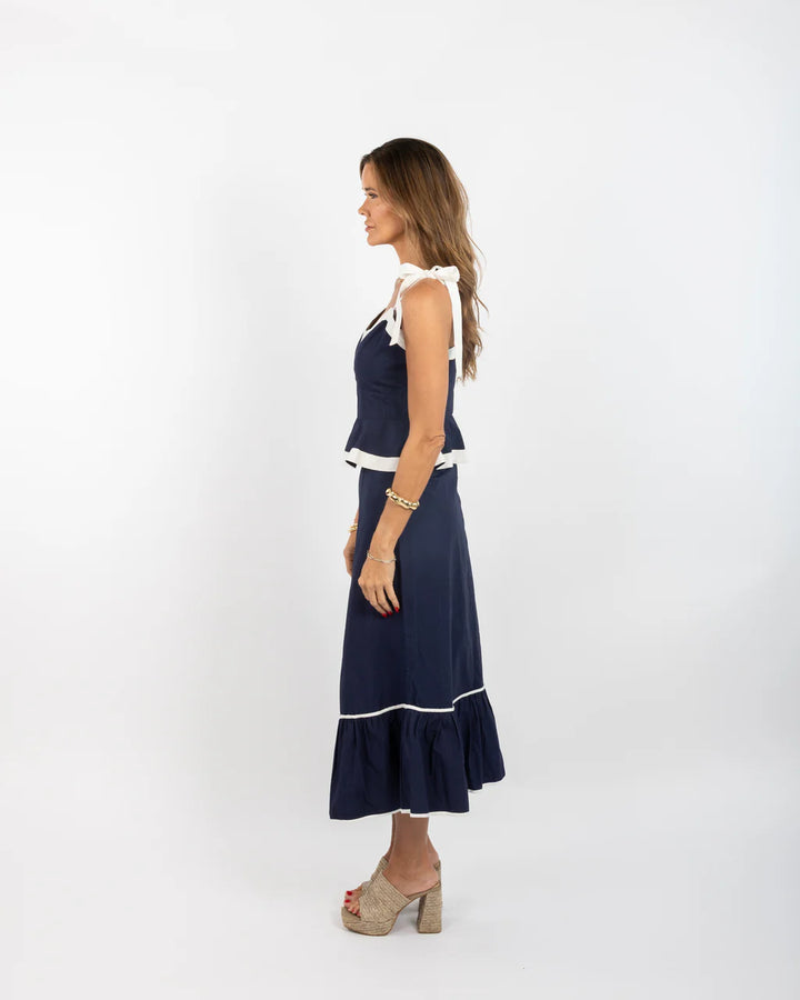 Addie Top, Solid Navy