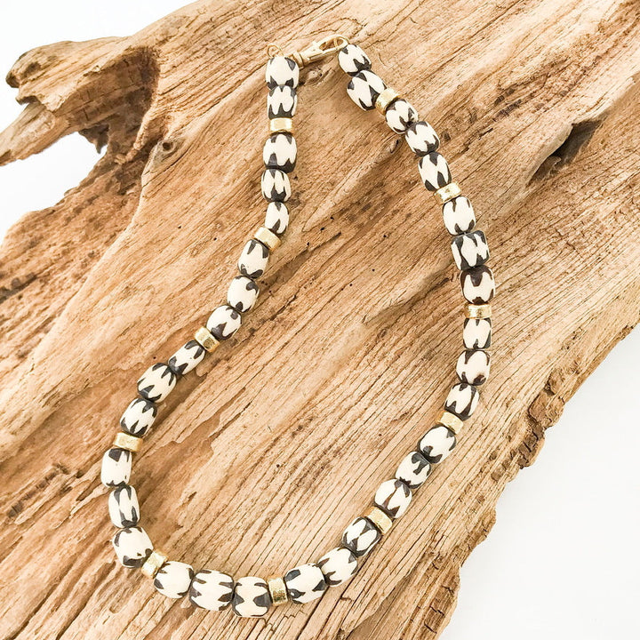 Tribal Tube Necklace 17.5”