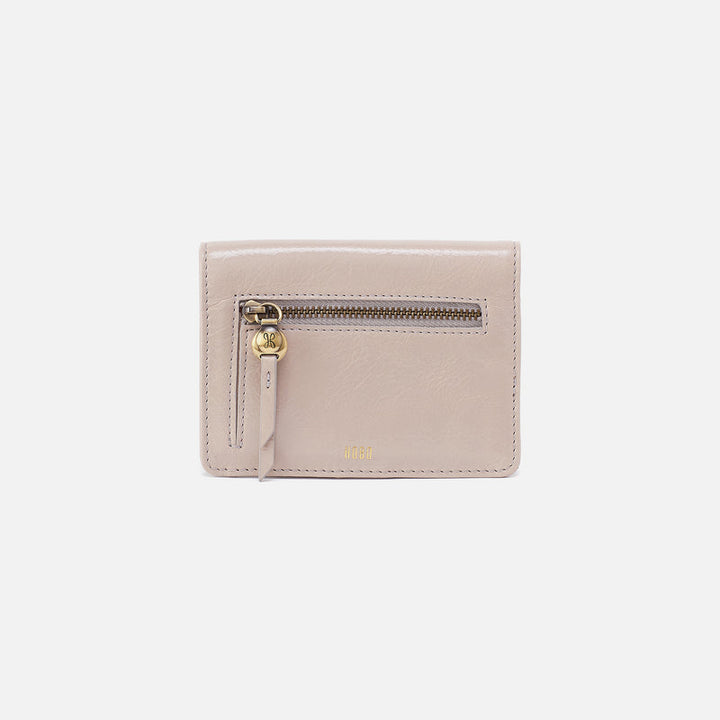 Hutton Small Wallet | Stone Gloss