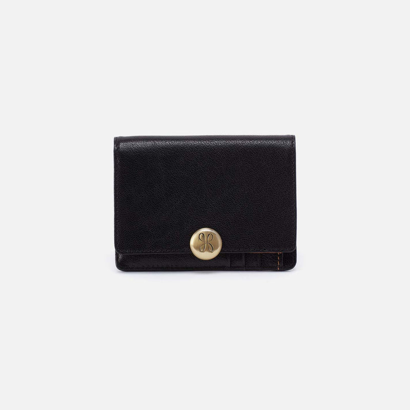 Hobo Hutton Small Wallet | Black