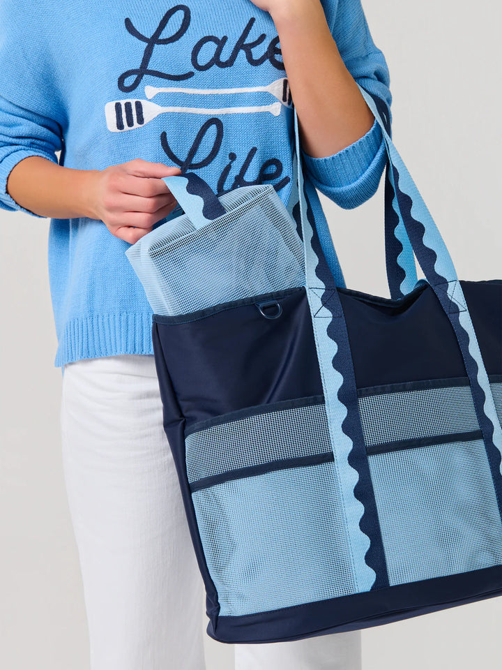 Camden Neoprene Tote, NAVY