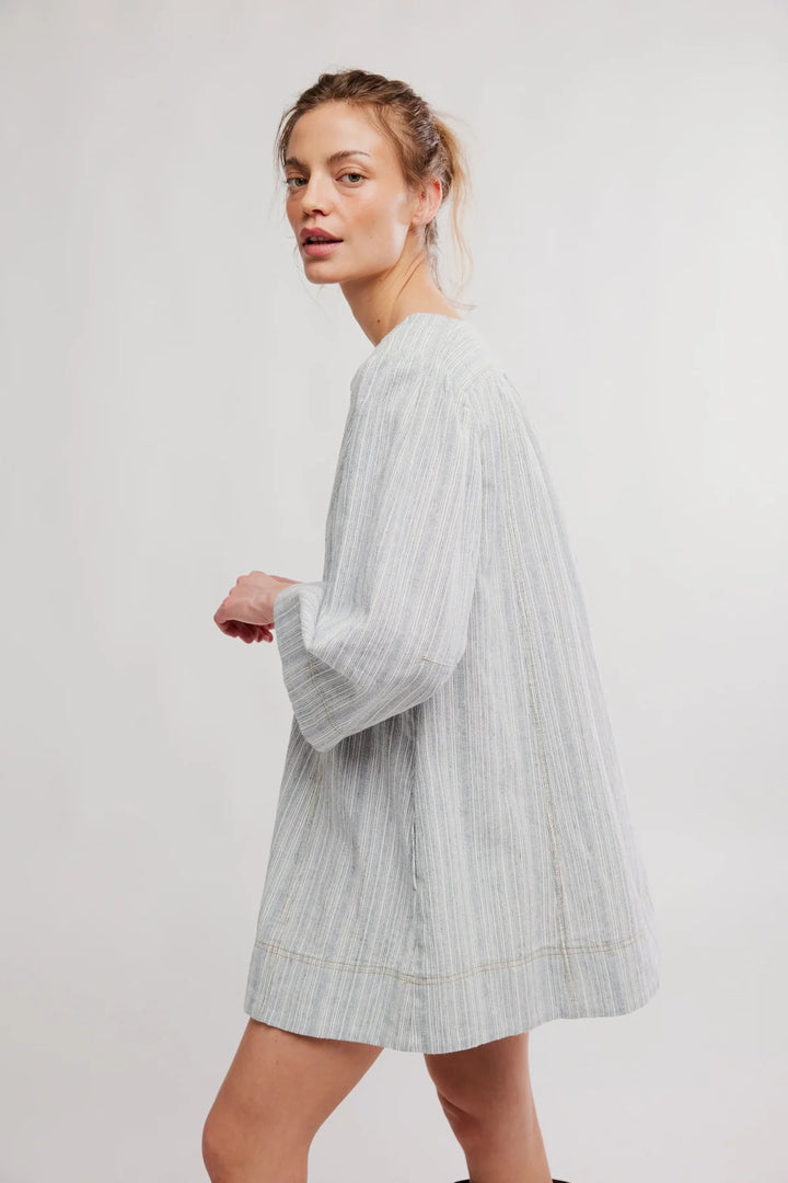 Goldie Baloon Sleeve Y/D | Indigo Combo