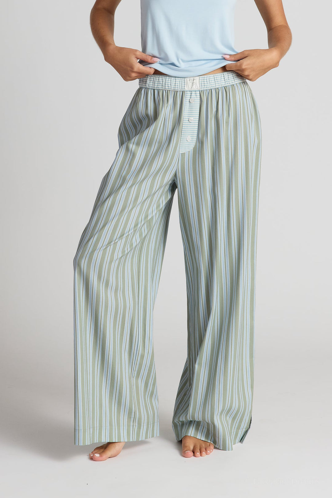 Faceplant Dreams Cotton Printed Pants | Sky and Sage