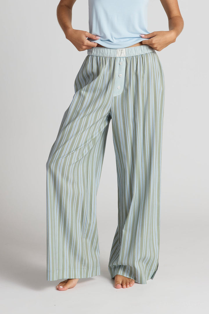 Faceplant Dreams Cotton Printed Pants | Sky and Sage