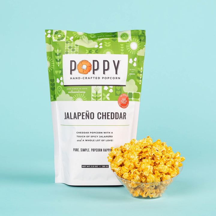 Jalapeño Cheddar Poppy Popcorn