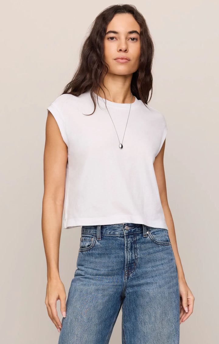 Z Supply Flex Sleeveless Tee White