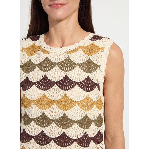 Faye Crotchet Knit Shell