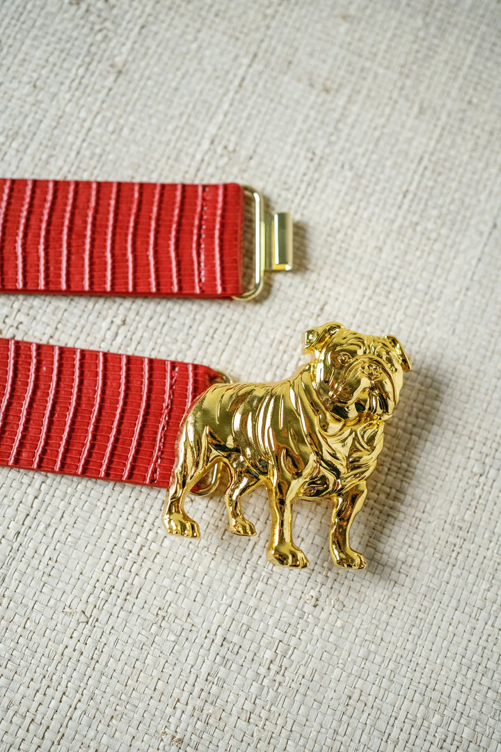 Red Leather Belt Band