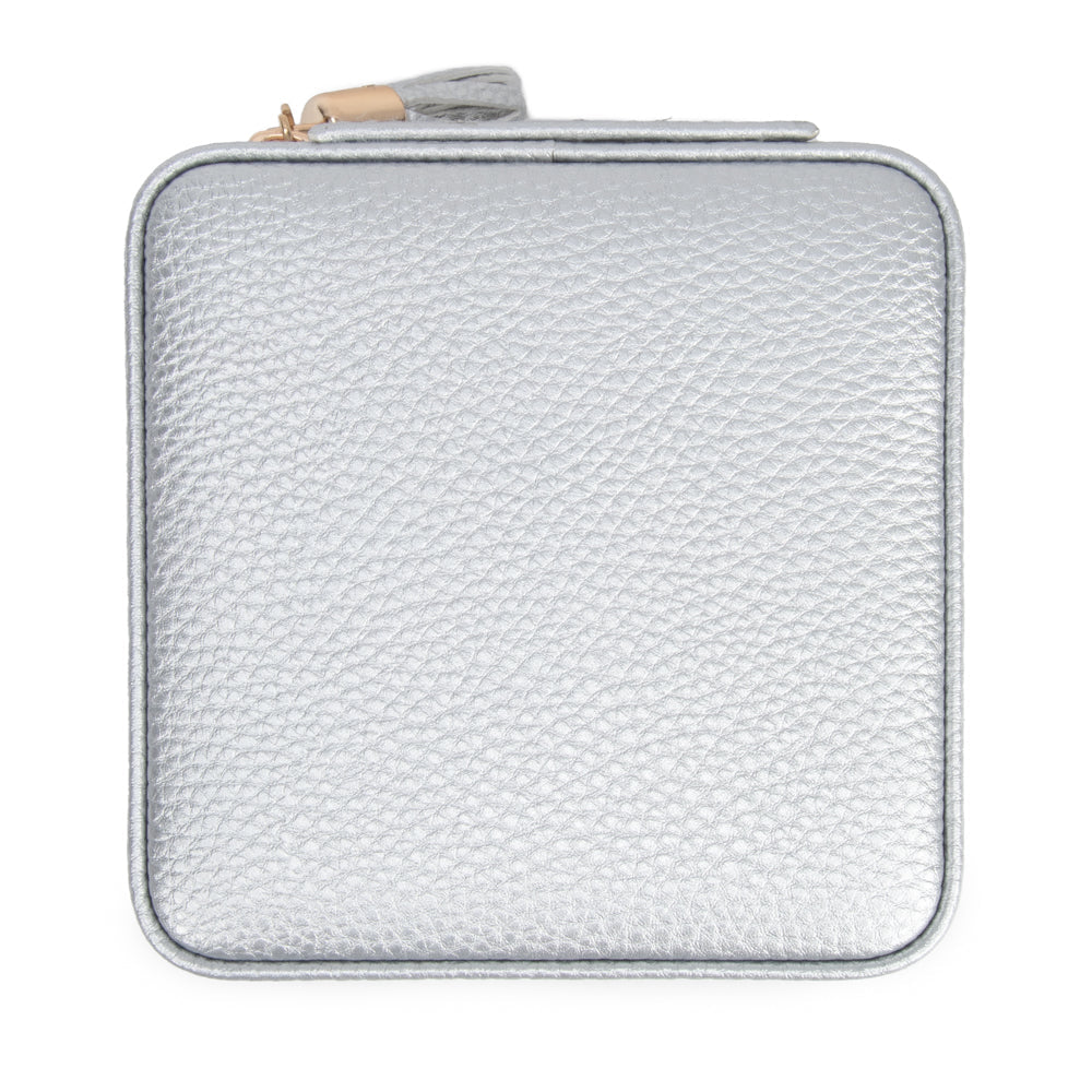 Leah Travel Jewelry Case | Silver