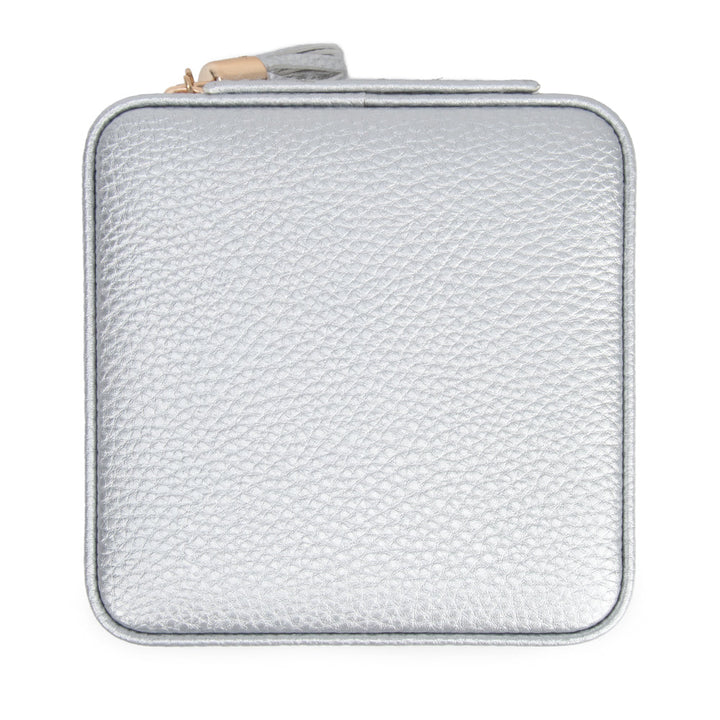 Leah Travel Jewelry Case | Silver