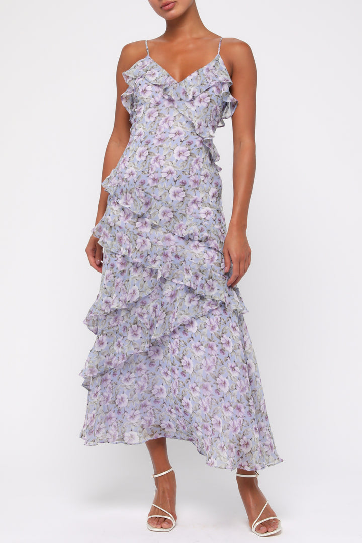 Luella Ruffled Maxi Dress