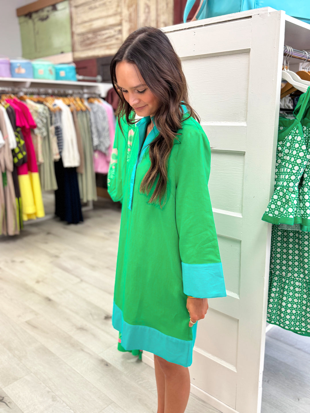 Carrie Dress Short Green