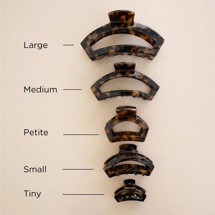Open Tortoise Petite Hair Clip