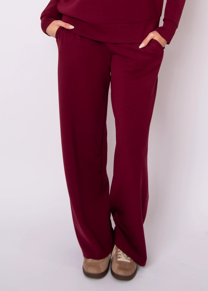 Victoria Soft Knit Pull On Straight Leg Pants