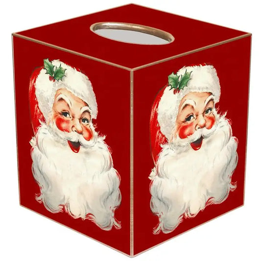 Santa Smiling Tissue Box Cover