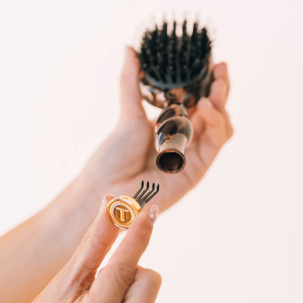 Mini Boar Bristle Hair Brush | Tortoise