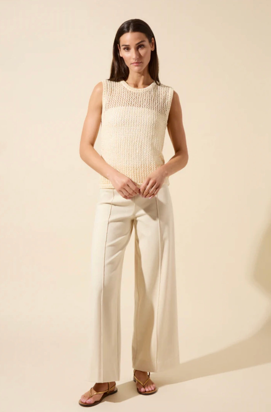 Avery Sequined Knit Shell | Coco Sequins